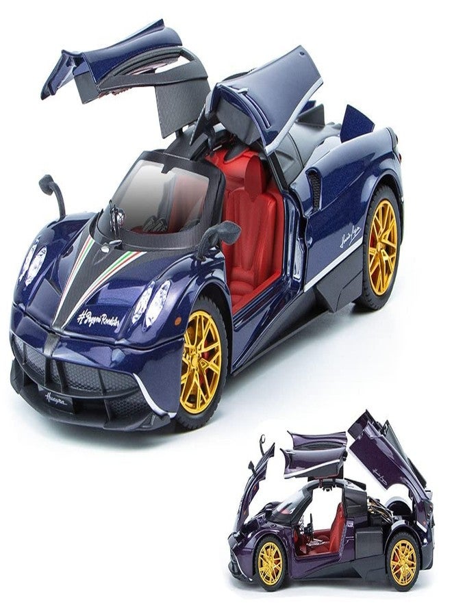 KENIRY Exclusive Alloy Metal Pull Back Die-cast Car Scale Model with Sound Light Mini Auto Toy for Kids Metal Model Toy Car with Sound and Light?New Version? (Pagani HUAYIRA - Multicolor) - Image 1